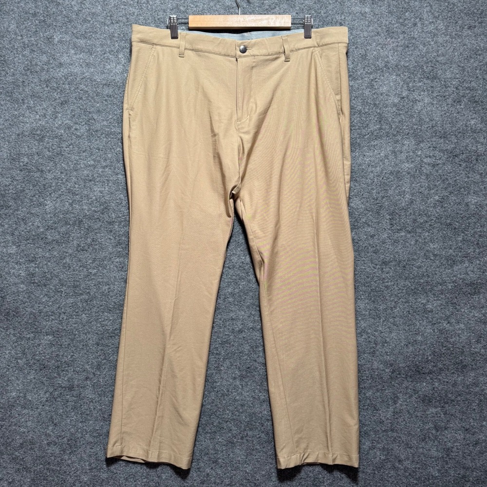 Adidas Ultimate 365 Pants 38x30 Khaki Tan Stretch Performance Straight Leg Chino